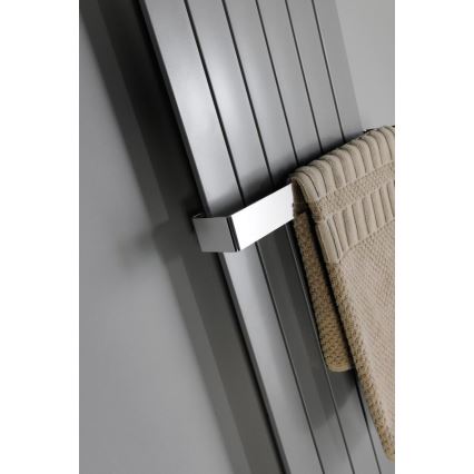 Sapho - Kopalniški radiator COLONNA 910W/230V 45x180 cm srebrna