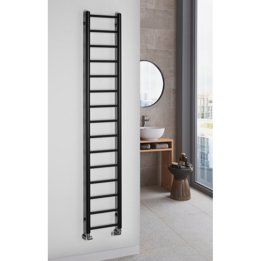 Sapho - Kopalniški radiator DINA 335W 30x174 cm mat črna