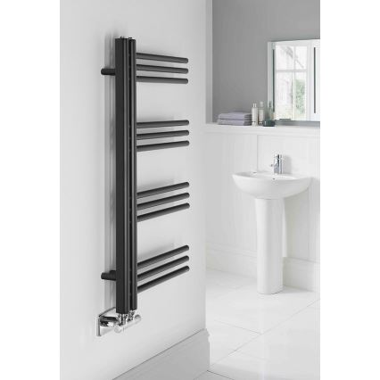 Sapho - Kopalniški radiator DORLION 300W/230V 50x90 cm matna črna