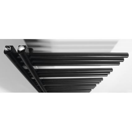 Sapho - Kopalniški radiator DORLION 400W 50x120x50 cm mat črna