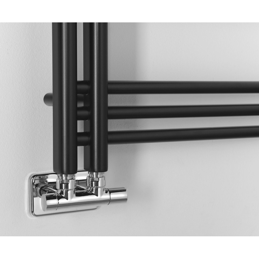 Sapho - kopalniški radiator DORLION 90x50 cm, mat črne barve