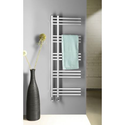 Sapho - Kopalniški radiator MAGDALENA 408W/230V 50x120 cm sijajni krom