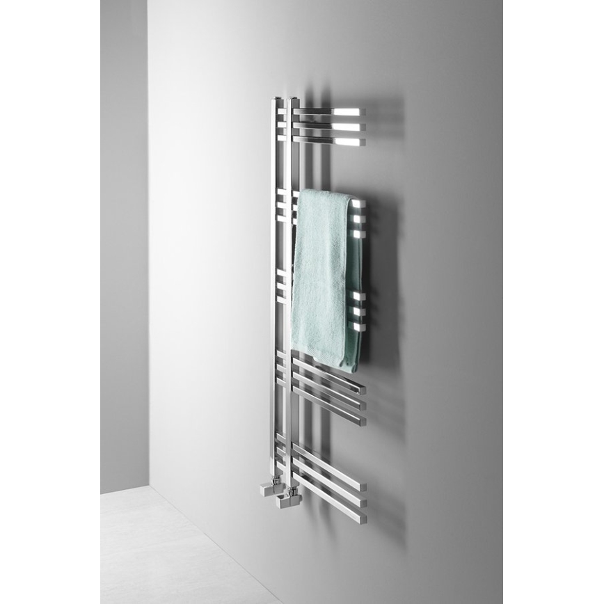 Sapho - Kopalniški radiator MAGDALENA 408W/230V 50x120 cm sijajni krom