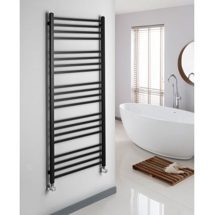 Sapho - Kopalniški radiator METRO 151x60 cm mat črne barve