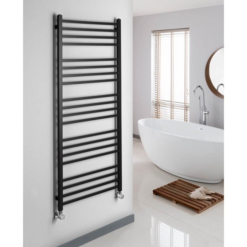 Sapho - Kopalniški radiator METRO 151x60 cm mat črne barve