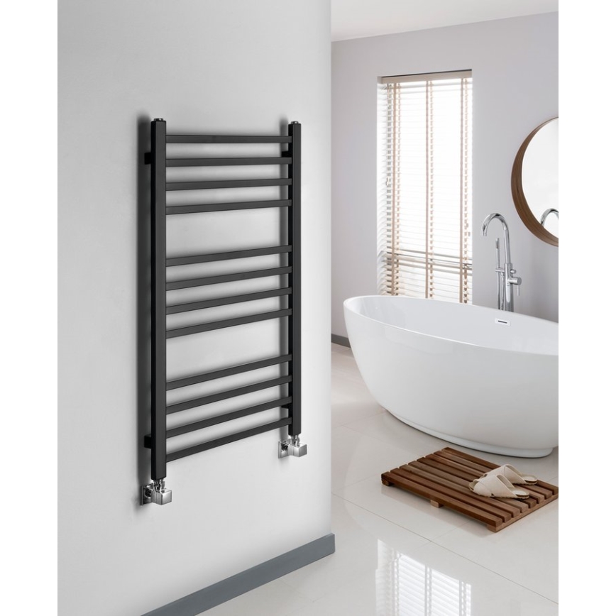 Sapho - kopalniški radiator METRO 266 W 45x89 cm mat črna