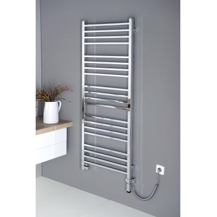 Sapho - Kopalniški radiator METRO 497W/230V 60x153 cm sijajni krom