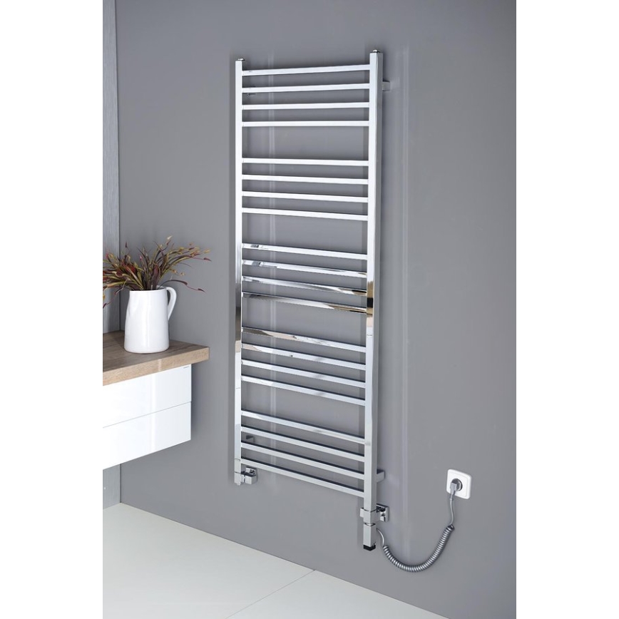 Sapho - Kopalniški radiator METRO 497W/230V 60x153 cm sijajni krom