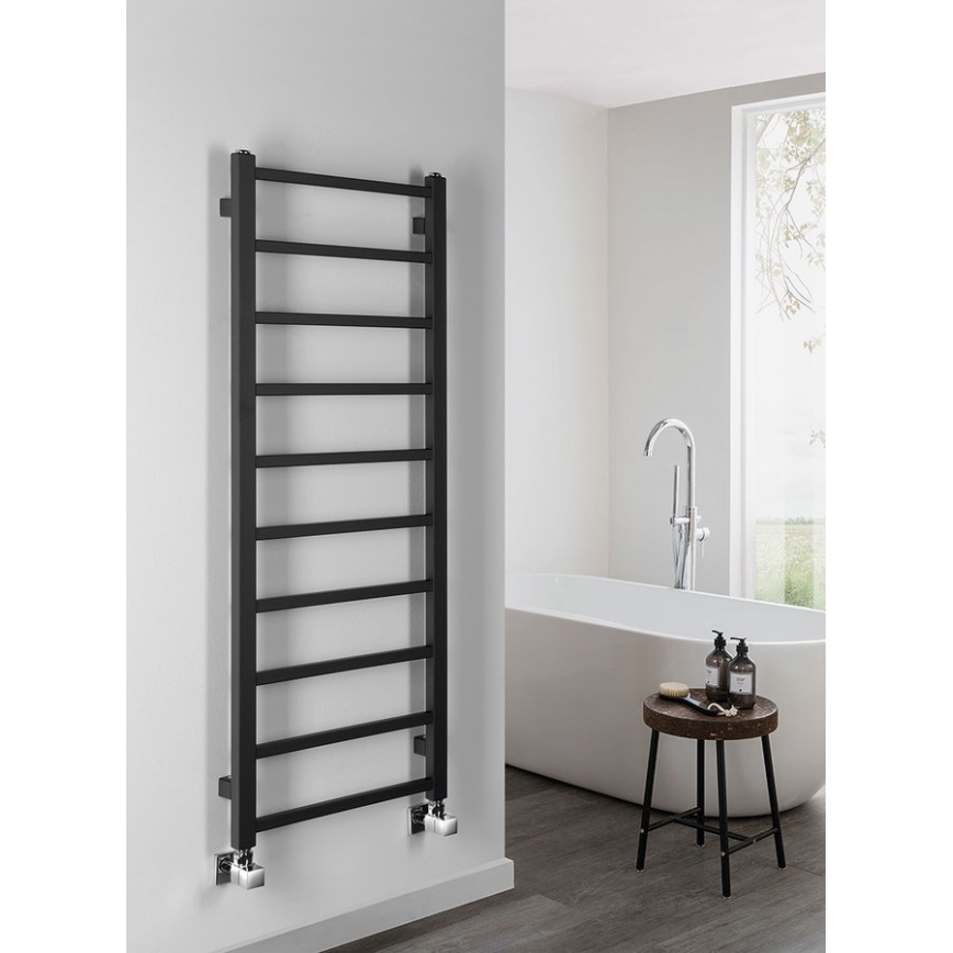 Sapho - kopalniški radiator METRO DOS 247W/230V 40x114 cm mat črna