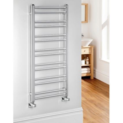 Sapho - Kopalniški radiator METRO DOS 343W/230V 50x110 cm sijajni krom