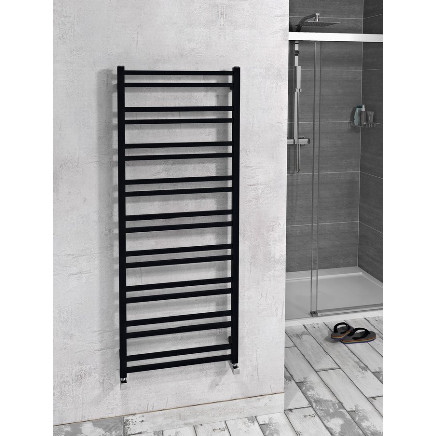 Sapho - Kopalniški radiator METRO DOS 476W/230V 55x143 cm mat črna