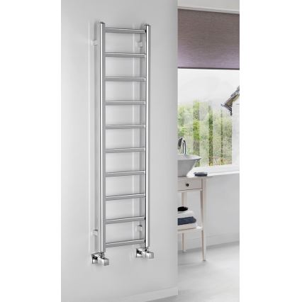 Sapho - Kopalniški radiator METRO LIGHT 114x30 cm sijajni krom