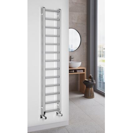 Sapho - Kopalniški radiator METRO LIGHT 150x30 cm sijajni krom