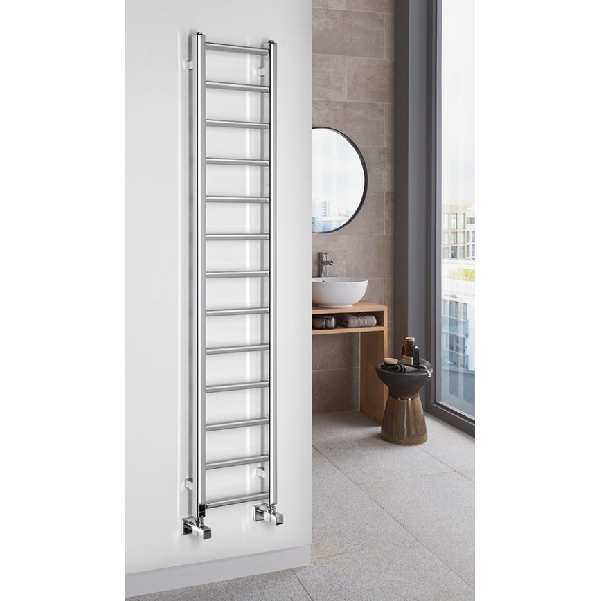 Sapho - Kopalniški radiator METRO LIGHT 150x30 cm sijajni krom