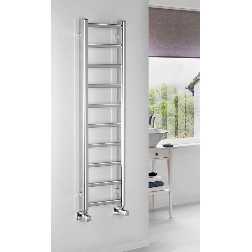 Sapho - Kopalniški radiator METRO LIGHT 211W/230V 30x114 cm sijajni krom