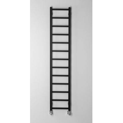 Sapho - Kopalniški radiator METRO LIGHT 276 W 30 x 150 cm v mat črni barvi