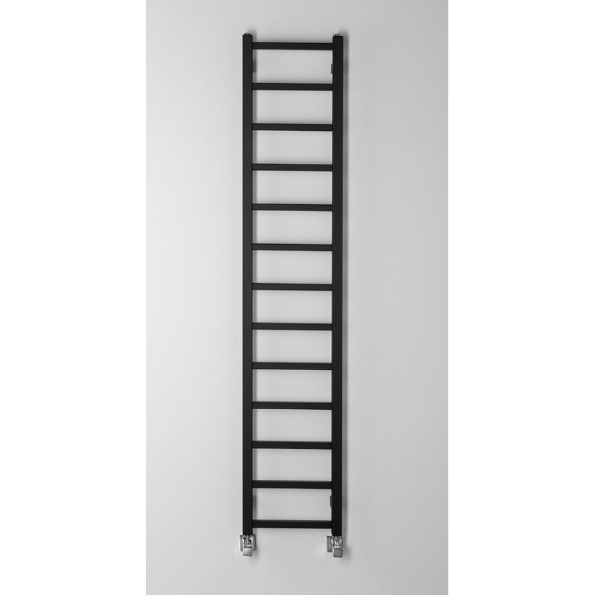 Sapho - Kopalniški radiator METRO LIGHT 276 W 30 x 150 cm v mat črni barvi