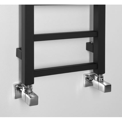 Sapho - Kopalniški radiator METRO LIGHT 276 W 30 x 150 cm v mat črni barvi