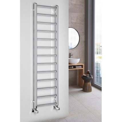 Sapho - Kopalniški radiator METRO LIGHT 323W/230V 40x150 cm sijajni krom