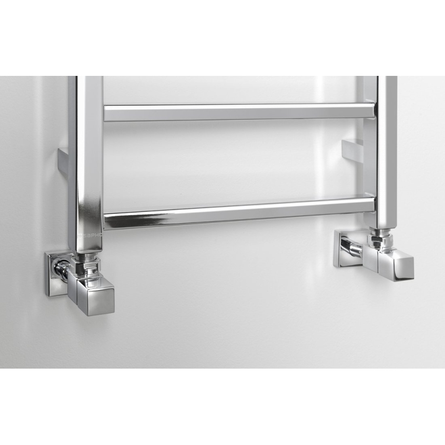 Sapho - Kopalniški radiator METRO LIGHT 323W/230V 40x150 cm sijajni krom