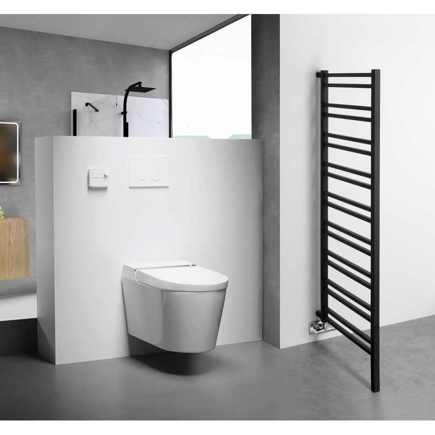 Sapho - Kopalniški radiator METRO SPACE 525W 55x143 cm mat črna