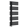 Sapho - Kopalniški radiator SILVANA 124x50 cm, mat črna