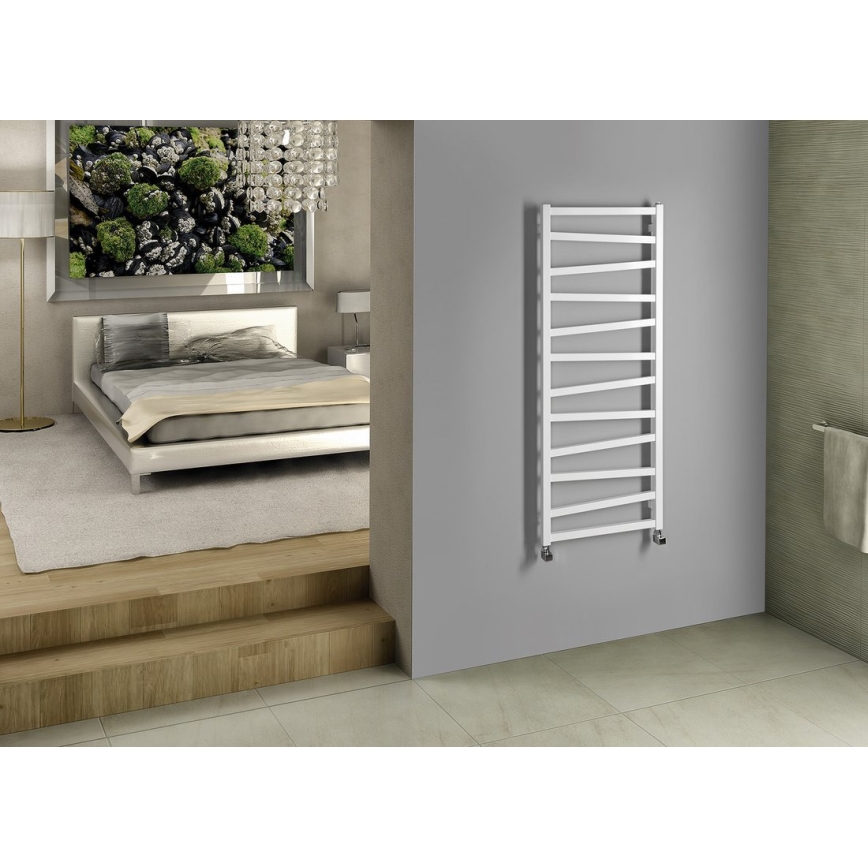 Sapho - Kopalniški radiator ZIG 133x50 cm bela
