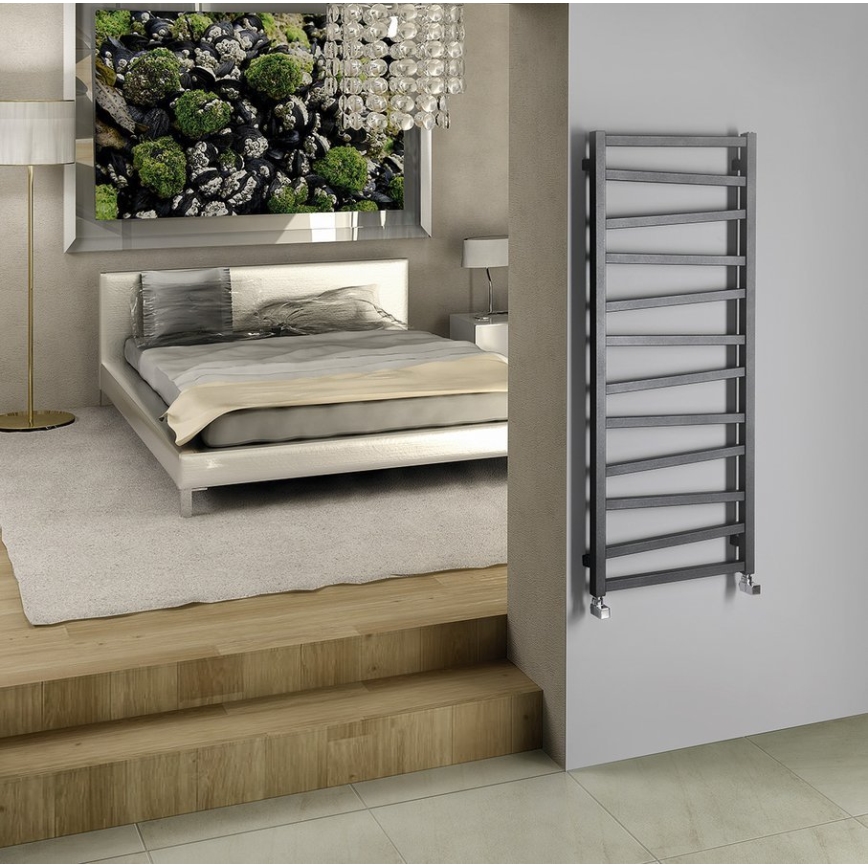 Sapho - Kopalniški radiator ZIG 490W/230V 50x133 cm antracit
