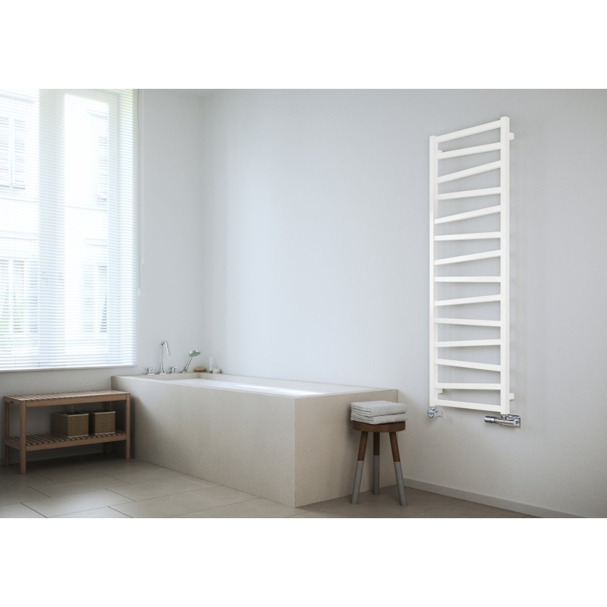 Sapho - Kopalniški radiator ZIG 582W/230V 50x157 cm bela
