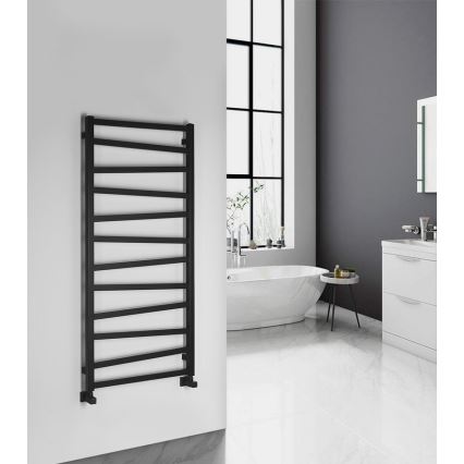 Sapho - Kopalniški radiator ZIG 601W/230V 60x133 cm v črni barvi