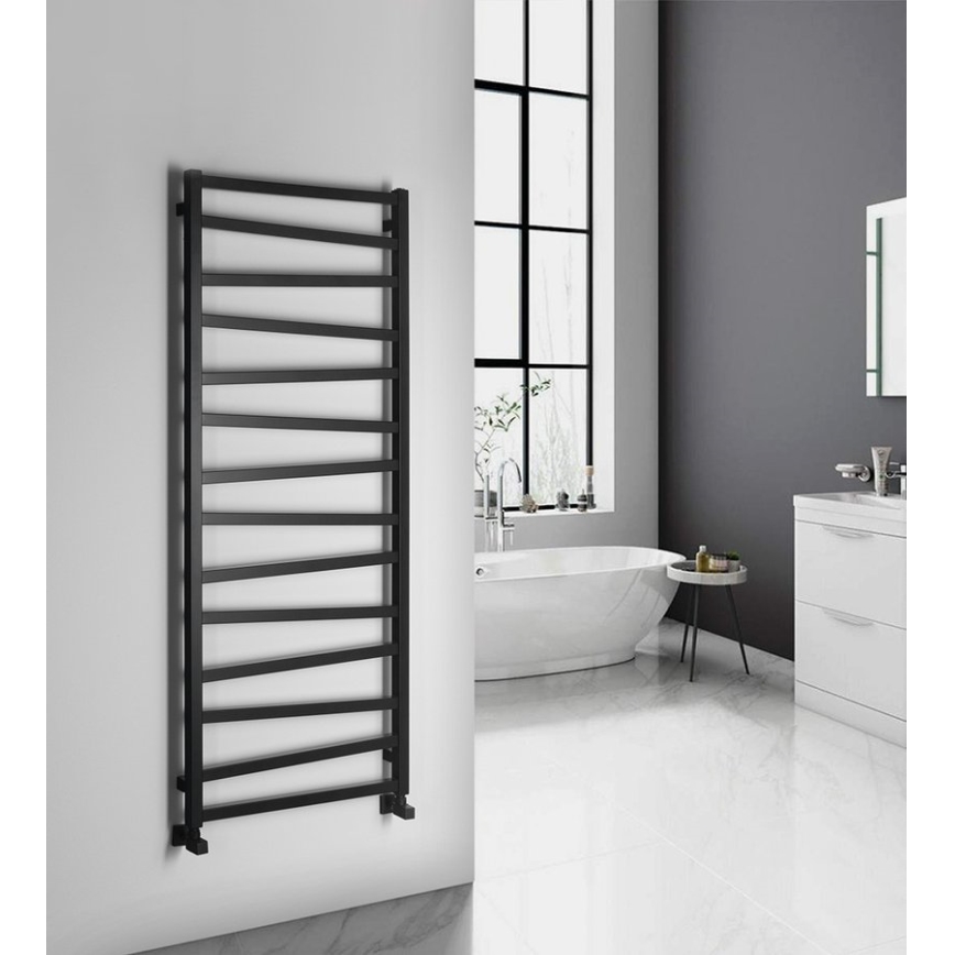 Sapho - Kopalniški radiator ZIG 709W 60x157 cm črn
