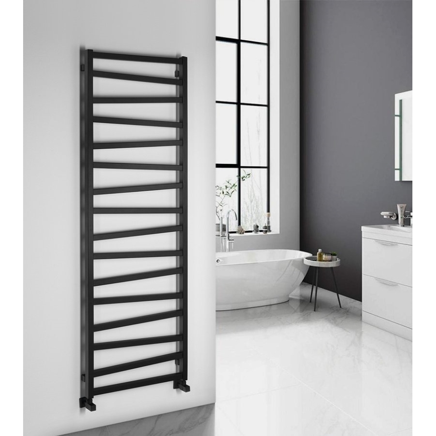Sapho - Kopalniški radiator ZIG 824W/230V 60x181 cm črna