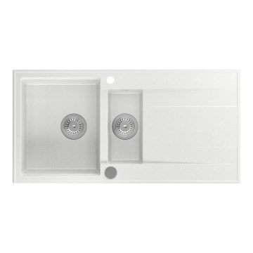 Sapho - Kuhinjsko pomivalno korito 100x50 cm granit/bela