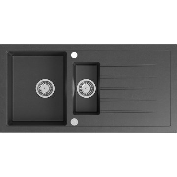 Sapho - Kuhinjsko pomivalno korito 100x50 cm granit/črna