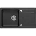 Sapho - Kuhinjsko pomivalno korito 77x44 cm granit/črno