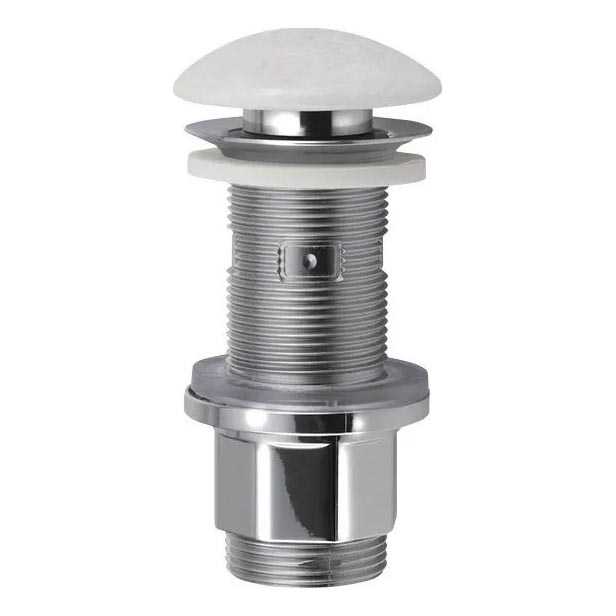 Sapho - Odtok za umivalnik Click-Clack BLOK, premer 6,7 cm, marmor/bela