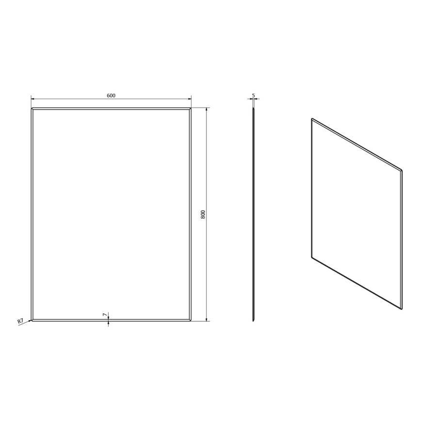 Sapho - Ogledalo ACCORD 60x80 cm