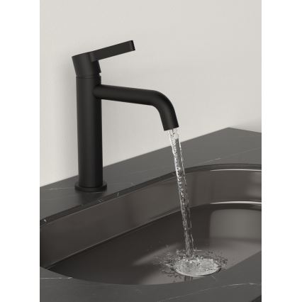 Sapho - Pipa za umivalnik ICONIC 18,7 cm mat črna