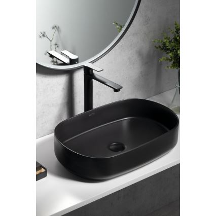 Sapho - Pipa za umivalnik PAX 31,5 cm mat črna