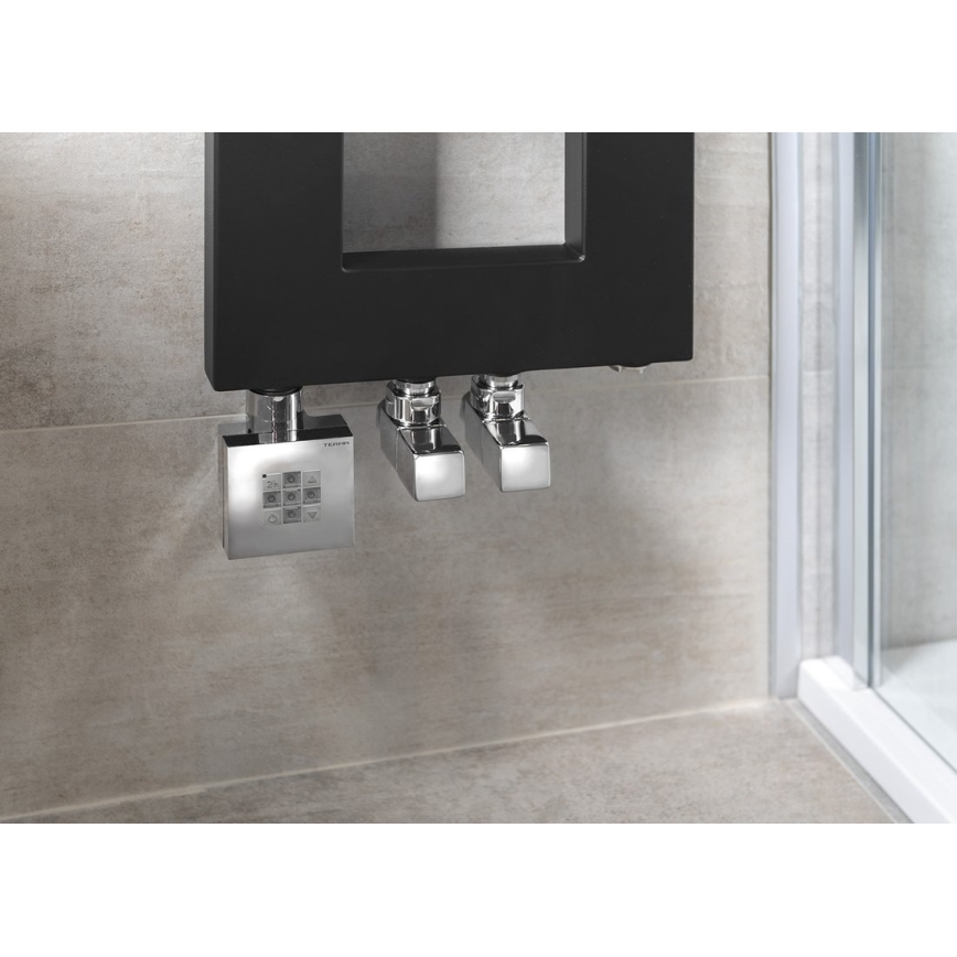 Sapho - Priključni komplet kotnih ventilov CUBE, 2 kosa, sijajni krom