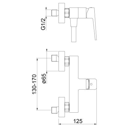 Sapho - Pršna armatura TURSI, sijajni krom