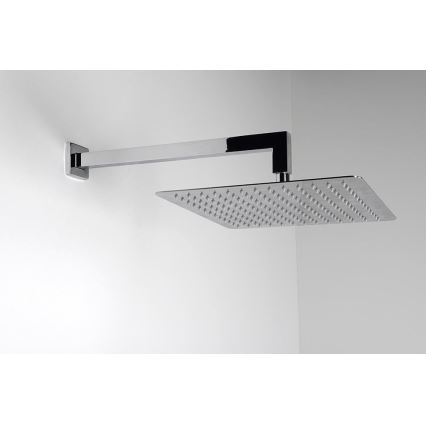Sapho - Roka za prho kvadraten 40 cm sijajni krom