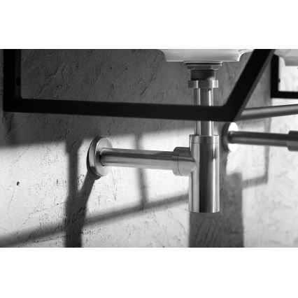 Sapho - Sifon za umivalnik MINIMAL mat nerjaveče jeklo