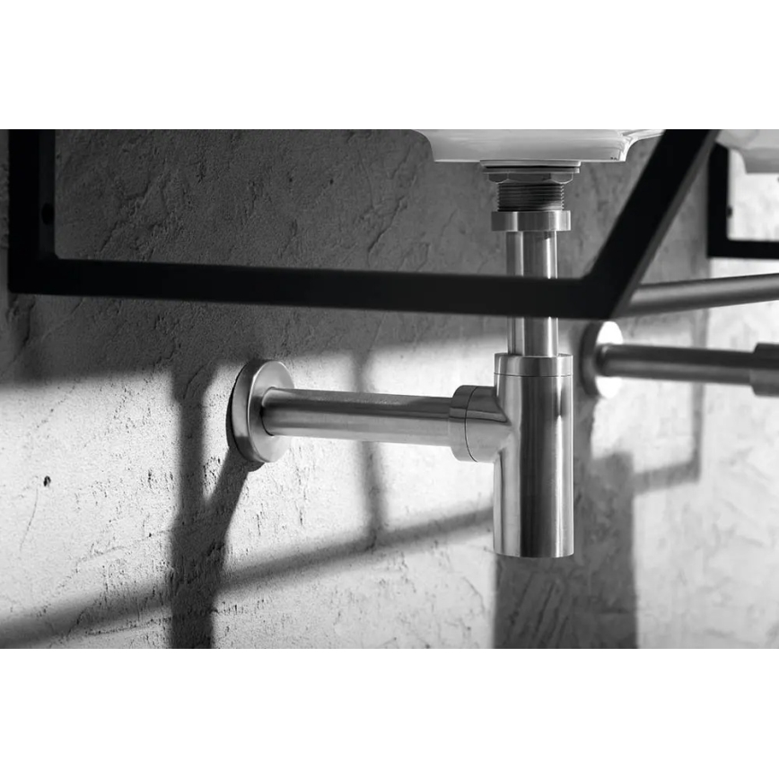 Sapho - Sifon za umivalnik MINIMAL mat nerjaveče jeklo