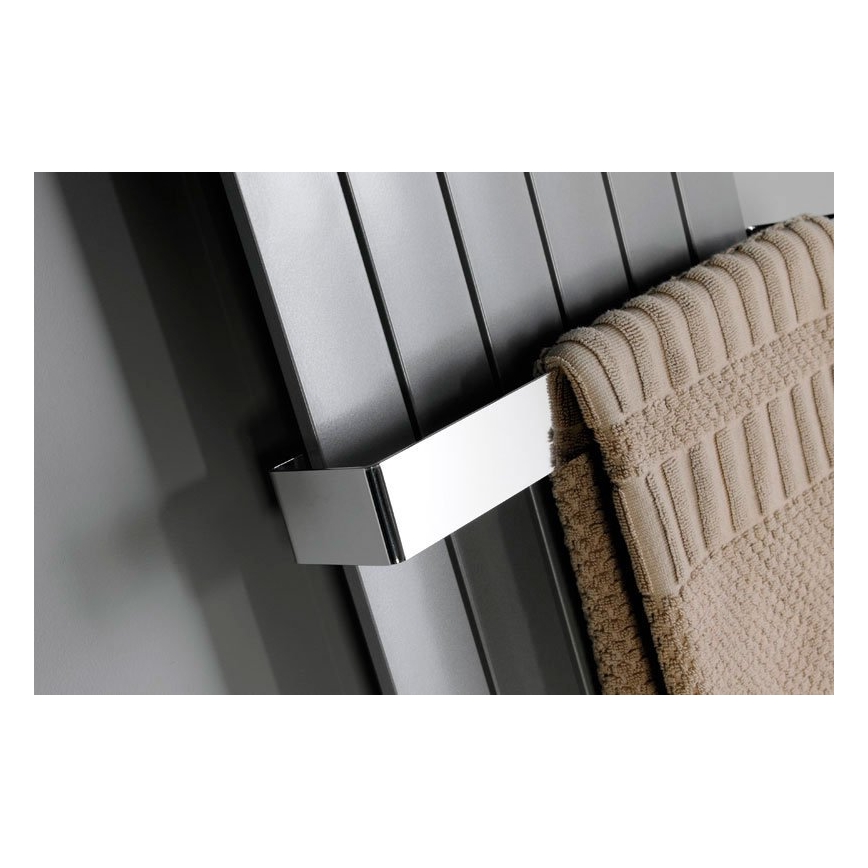 Sapho - Stenski obešalnik za brisače COLONNA 8x65 cm brušeno nerjaveče jeklo