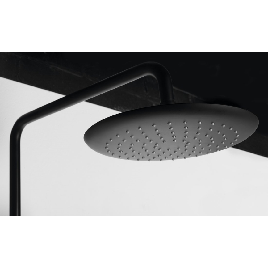 Sapho - Tuš komplet z baterijo SOLARIS mat črna