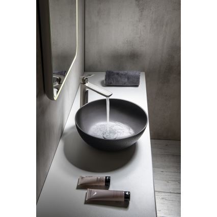 Sapho - Umivalnik na pult FORMIGO Ø 39 cm beton/antracit