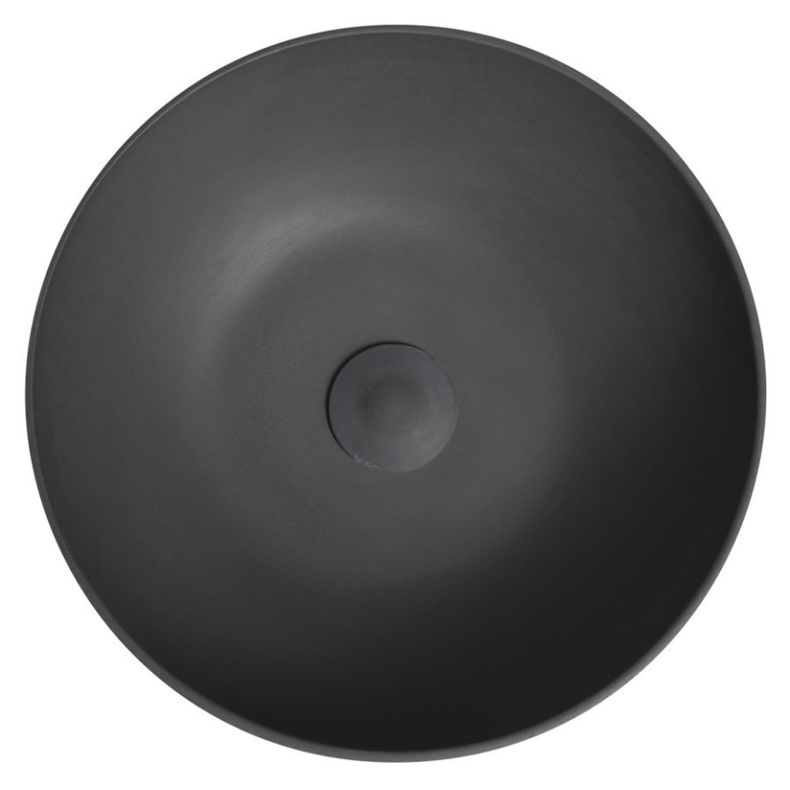 Sapho - Umivalnik na pult FORMIGO Ø 39 cm beton/antracit