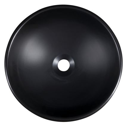 Sapho - Umivalnik na pult PRIORI, premer 41 cm, črna/bela