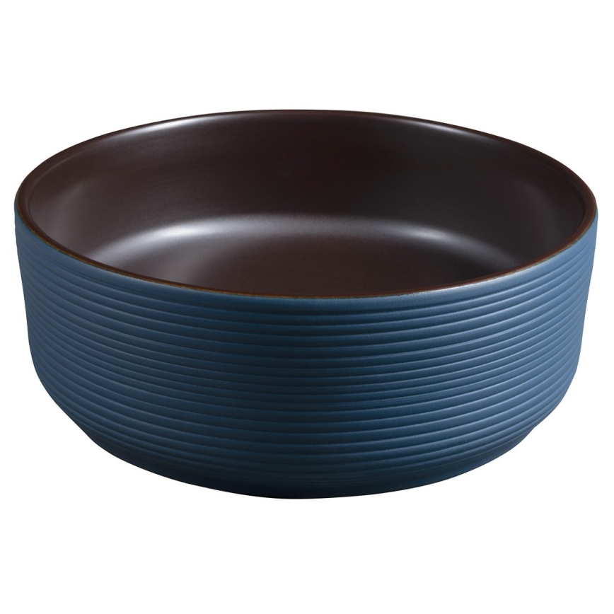 Sapho - Umivalnik za pult PRIORI premer 41 cm rjav/moder